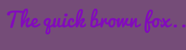 Image with Font Color 820BBB and Background Color 754C78